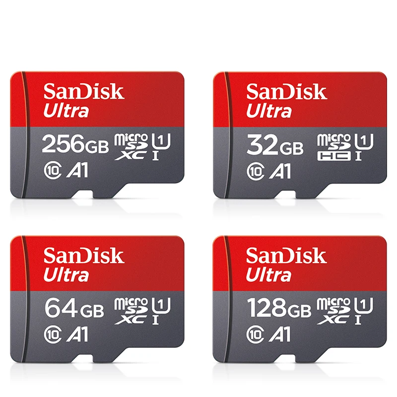 Sandisk 메모리 카드, 클래스 10 UHS-1 플래시 카드, 스마트폰 PC용, 256GB, 128GB, 64GB, 32GB, TF 마이크로 sd 카드 