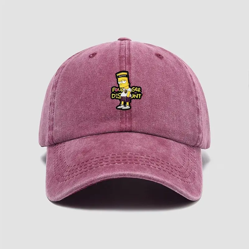 Gorra de béisbol de los Simpson, colaboración entre marcas, diseño de dibujos animados, protección solar, unisex, ajustable, suave, tipo duckbill