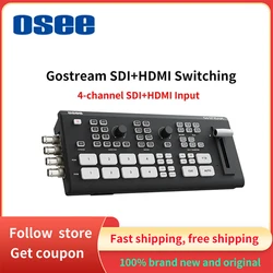 OSEE GoStream Duet 4-channel SDI+HDMI SwitchingMulti MachineLive Streaming,Video Mixing Transition, Recording