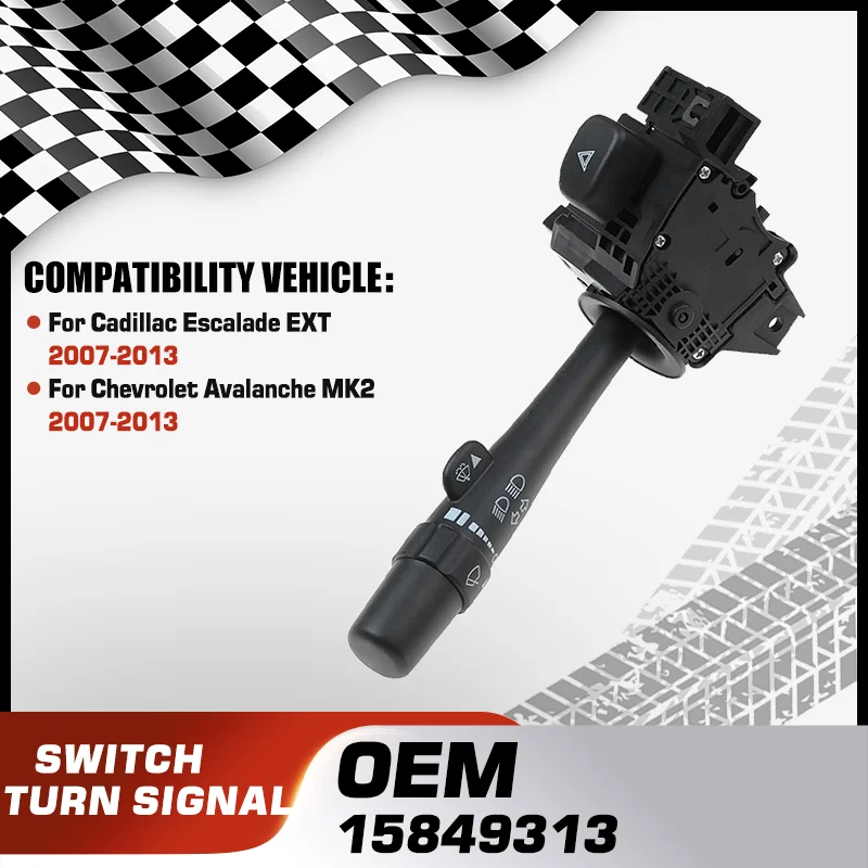 

Car Turn Signal Multi Function Combination Switch For Cadillac Escalade EXT 2007-2013 Chevrolet Avalanche MK2 2007-2013 15849313