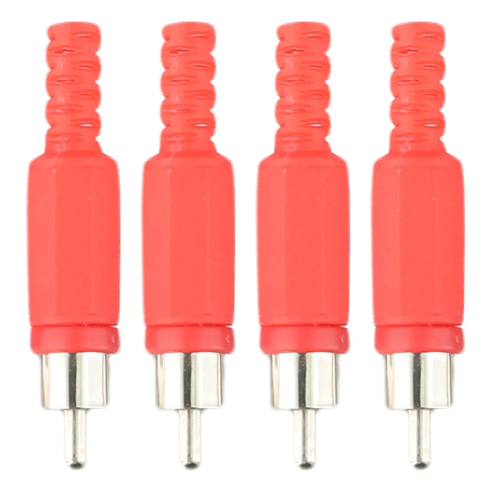 Hot Sale RCA Male Plug Welding Joint Accessories Lotus Plug Practical Red/black Zinc Alloy For RCA Speaker Equipment