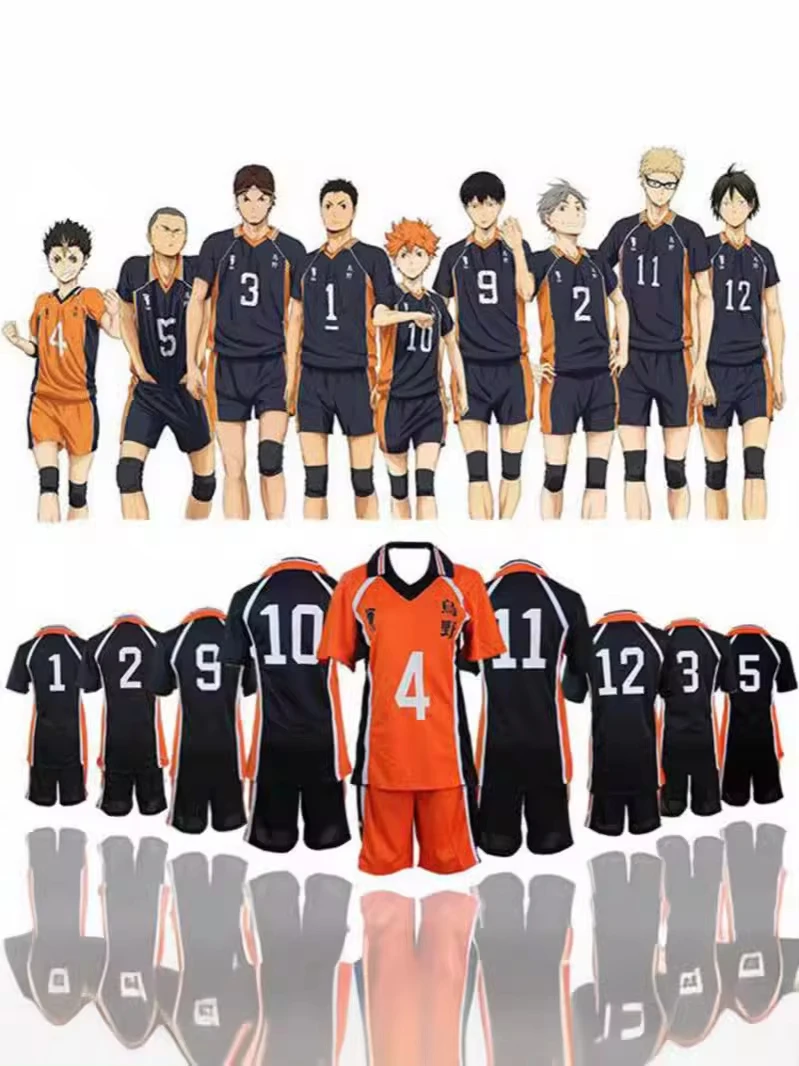 Cos Haikyu!! Haikyuu Cosplay Costume Karasuno Koukou High School Volleyball Club Hinata Shoyo Kageyama Tobio Sportswear Jerseys