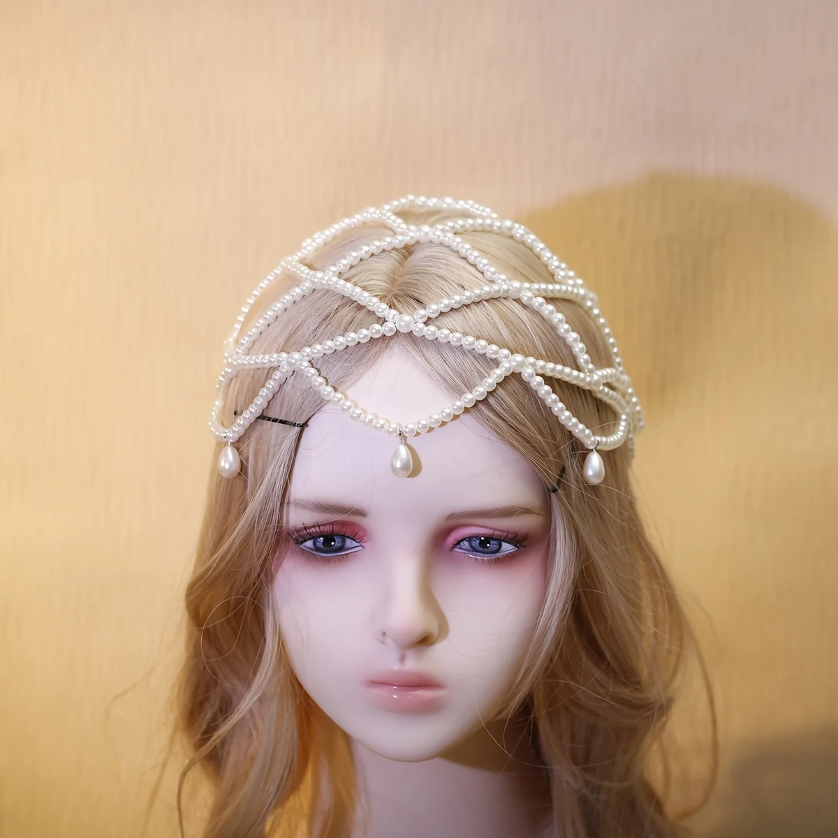 Stijlvolle mesh-voorhoofdketting Damesmode Hoofddeksel Multi-Gelegenheid Dagelijks gebruik Hoofddecoratie Elegant haaraccessoire