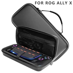 for ASUS ROG Ally X handheld organizer storage bag for rog Ally X handbag leather grain model material bag
