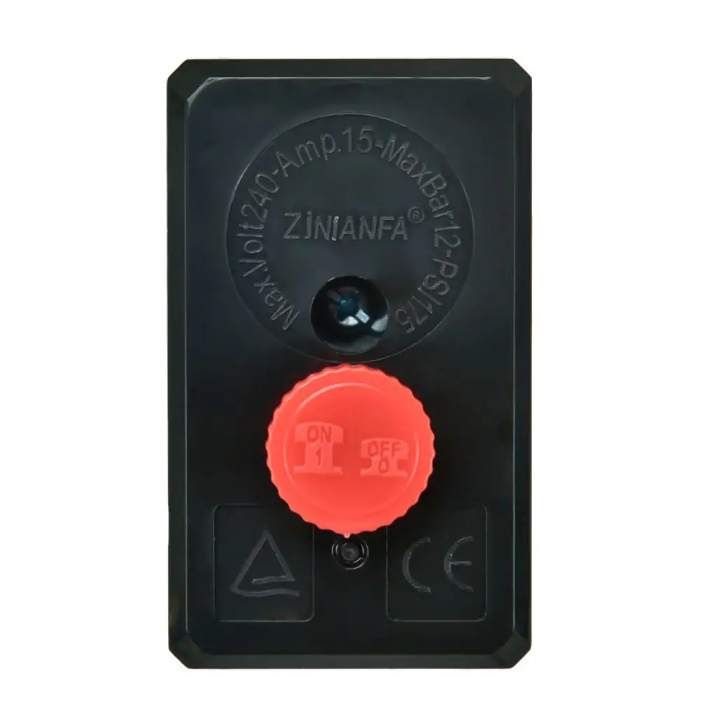 90-120PSI Air Compressor Pressure Valve Kit Dual Pressure Gauges Quick Adjustment Air Compressor Bracket Red ON/OFF Switch Knob
