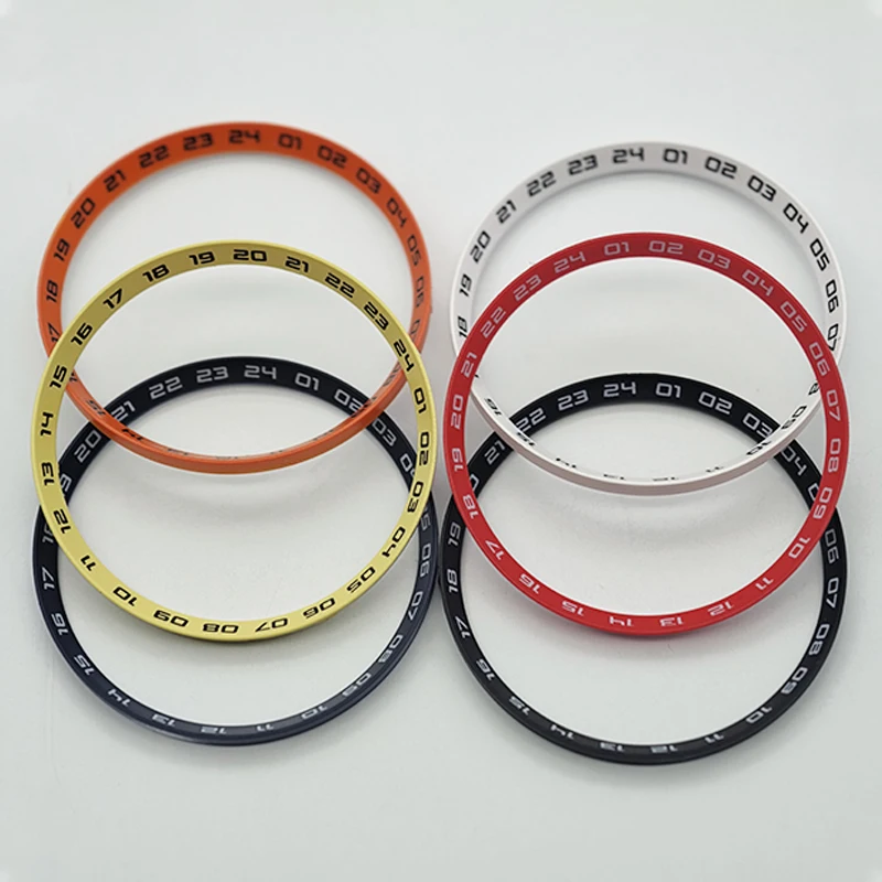 Dia 30.5mm Watch Chapter Rings For SKX007 SKX009 SRPD Case Plastics Inner Ring NH35 NH36 Movement Men's Watch Refit Accessories