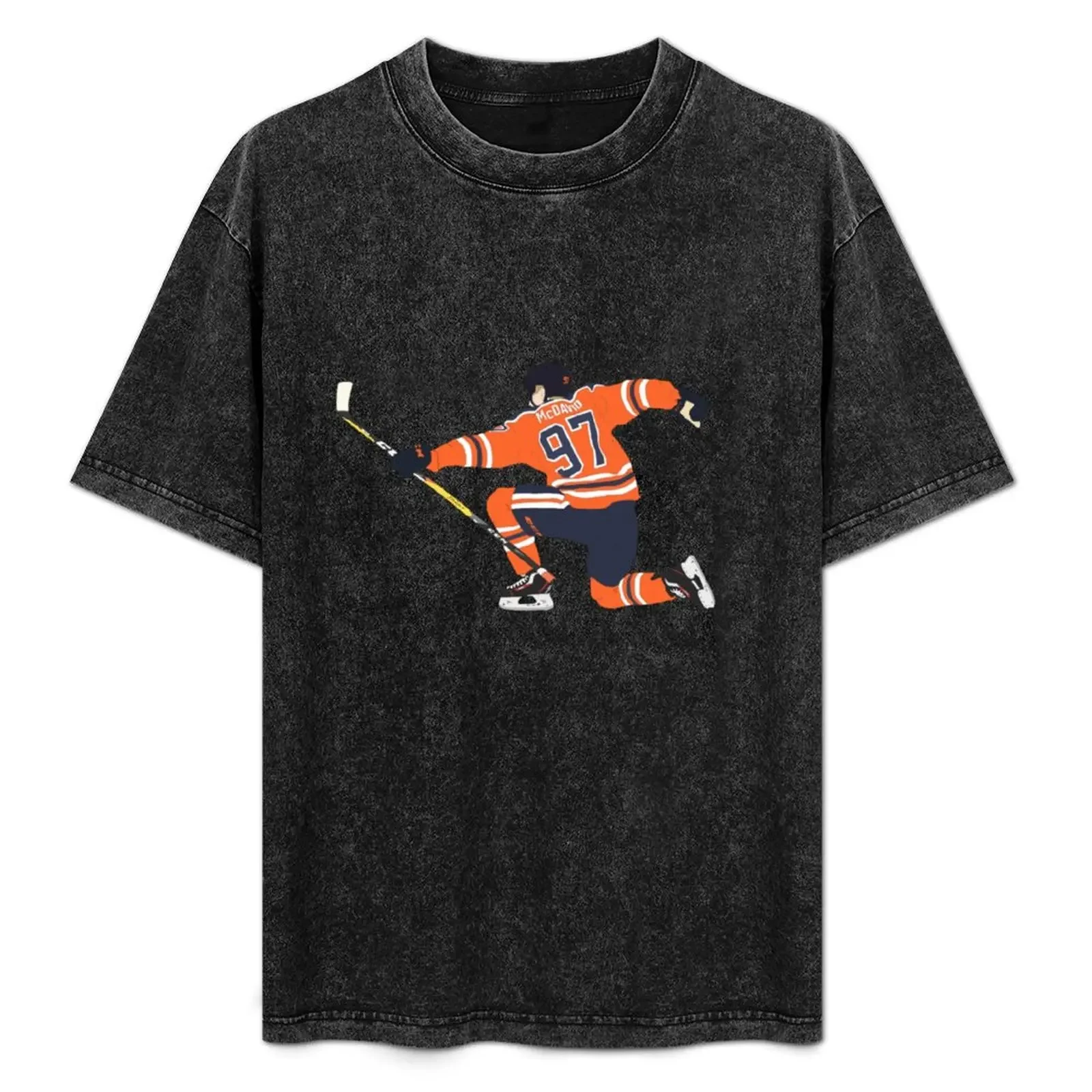 

connor mcdavid goal celly digital drawing T-Shirt Blouse custom t-shirts croswit shirt man mens vintage t shirts