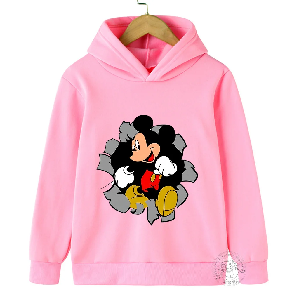 Kids Hooded Boys Girls Toddler Baby Clothes Minnie Mouse Hoodie Sweatshirt Tops Girl Autumn Winter Hoodies Coat Sweater Clothing