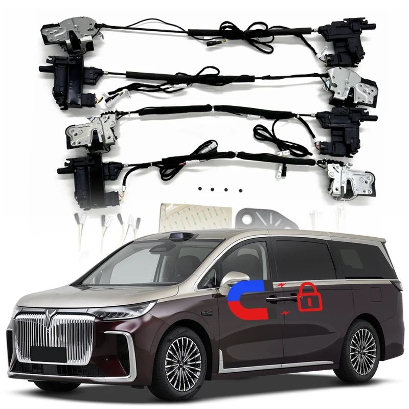Pour Voyah Dream : Serrure mécanique d'origine à fermeture douce, modifiée en serrure automatique, outil de pièces automobiles, porte à aspiration électrique