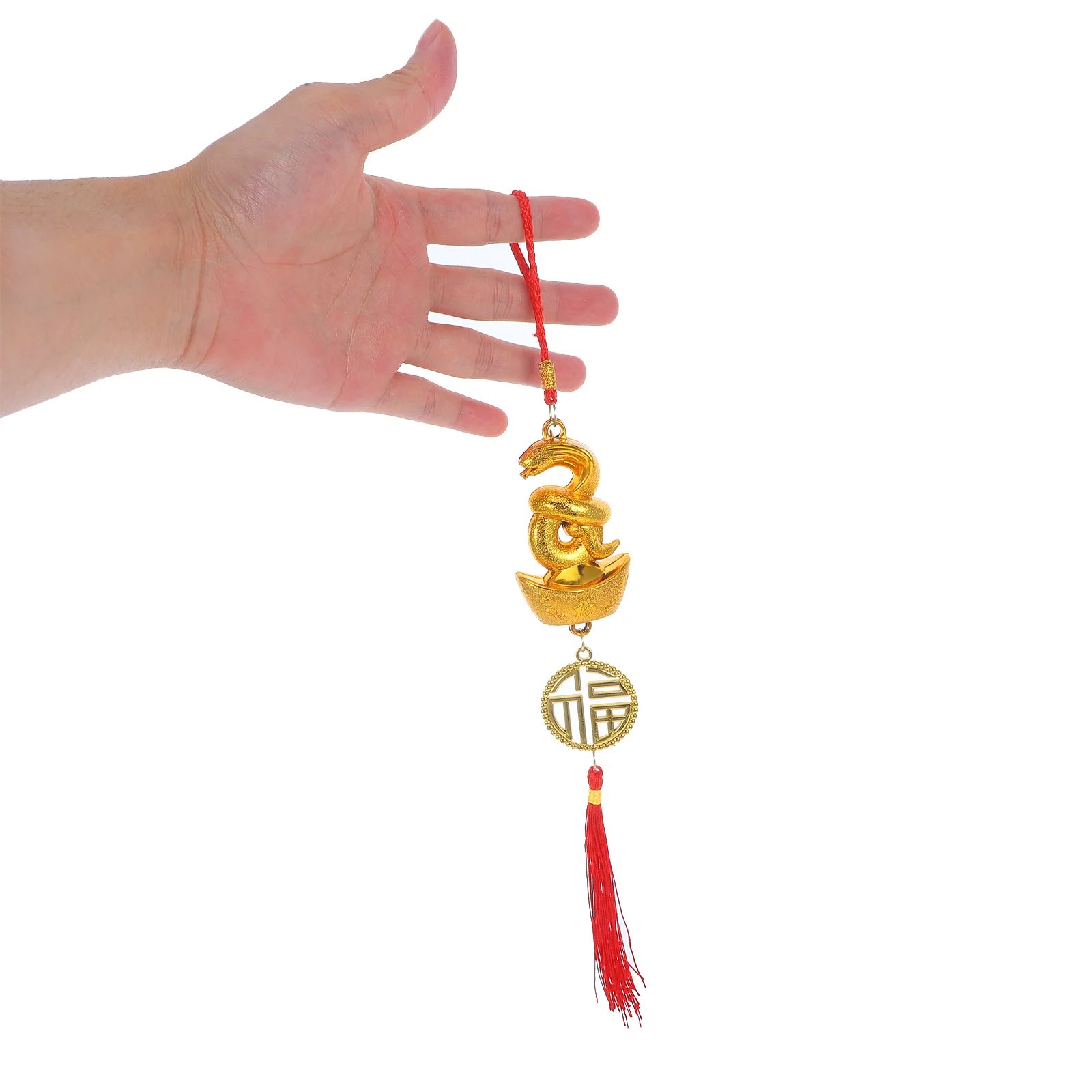 4 قطعة بونساي معلقة قلادة السنة الصينية الجديدة الديكور مشرق الأحمر شرابة زخرفة للمنزل متجر مكتب عطلة ديكور احتفالي #5