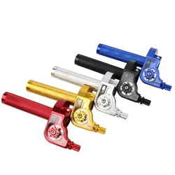 Motorcycle 22mm Universal M10*1.5 CNC Aluminum Accelerator Throttle Twist Grips Handlebars For Moped Scooter ATV Quad Bike