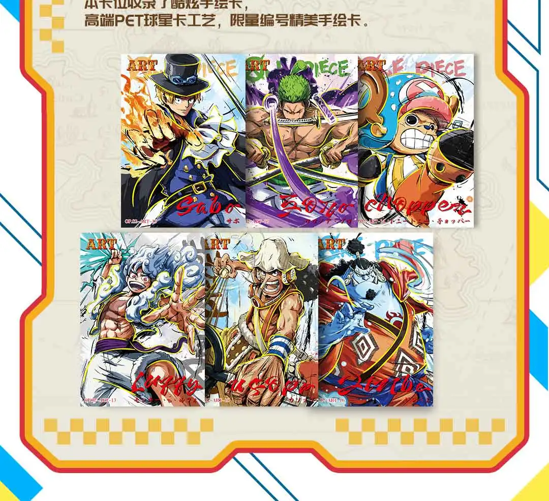 One Piece Cards Anime Luffy Zoro Nami Chopper Franky Flash EX SCR Collections Card Game Collectibles Battle Card Kids Toy