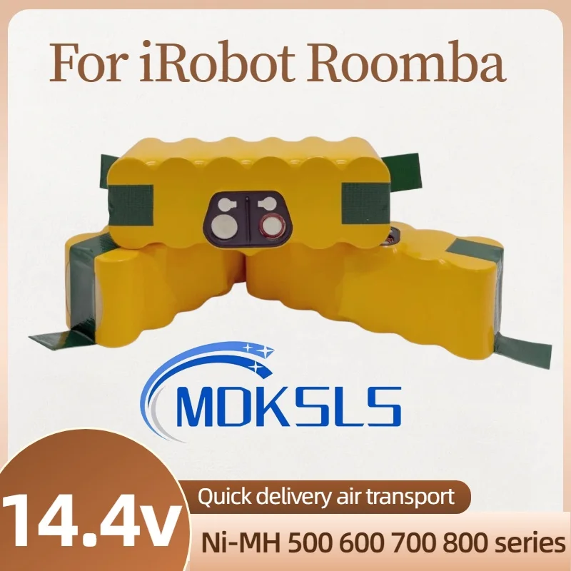 

Rechargeable Battery For iRobot Roomba 500 12.8Ah Battery 14.4V 600 700 800 900 595 620 650 780 890 Ni-Mh Battery 12800mah