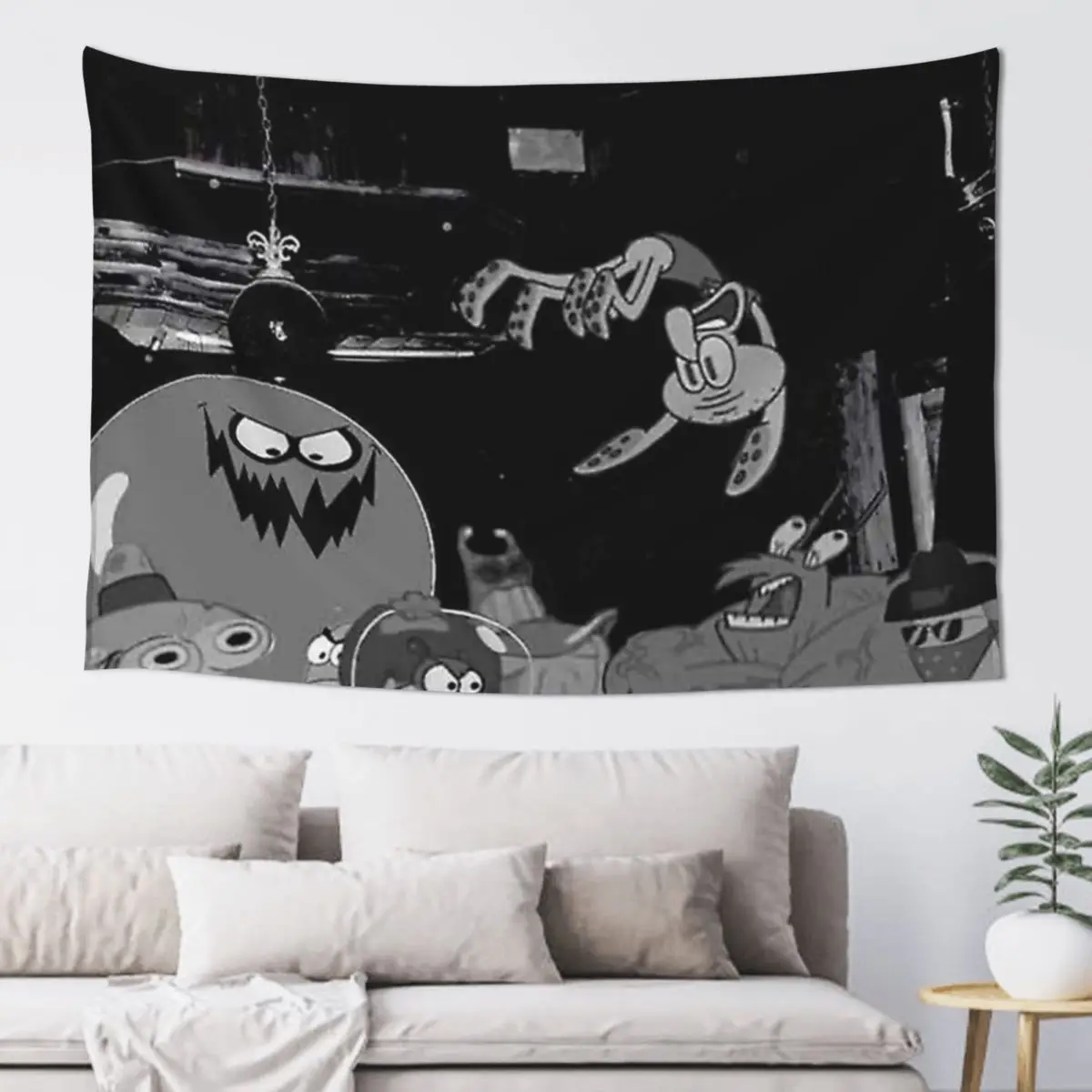 Playboi Carti Die Lit Cartoon Poster Tapestry Home Decorating Home Decoration Tapestry