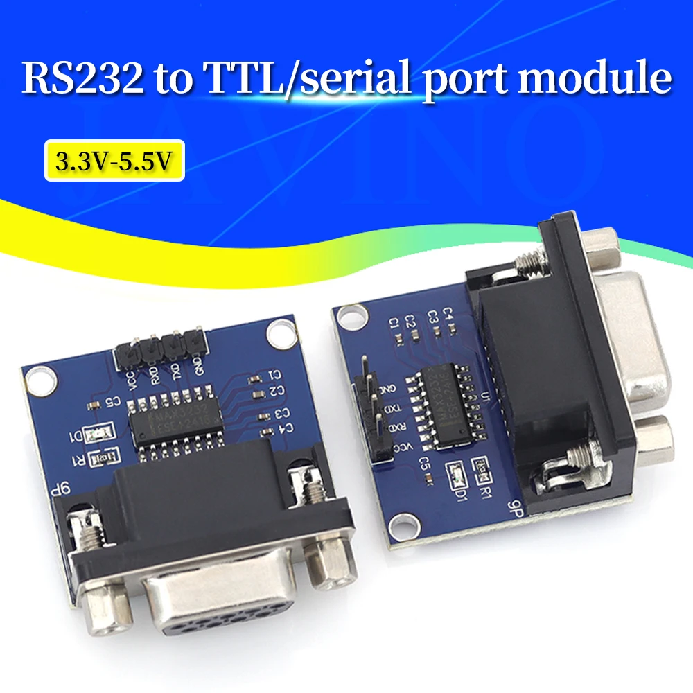 1/5/10Pcs MAX3232 RS232 to TTL Serial Port Converter Module DB9 Connector MAX232 For Arduino Javino