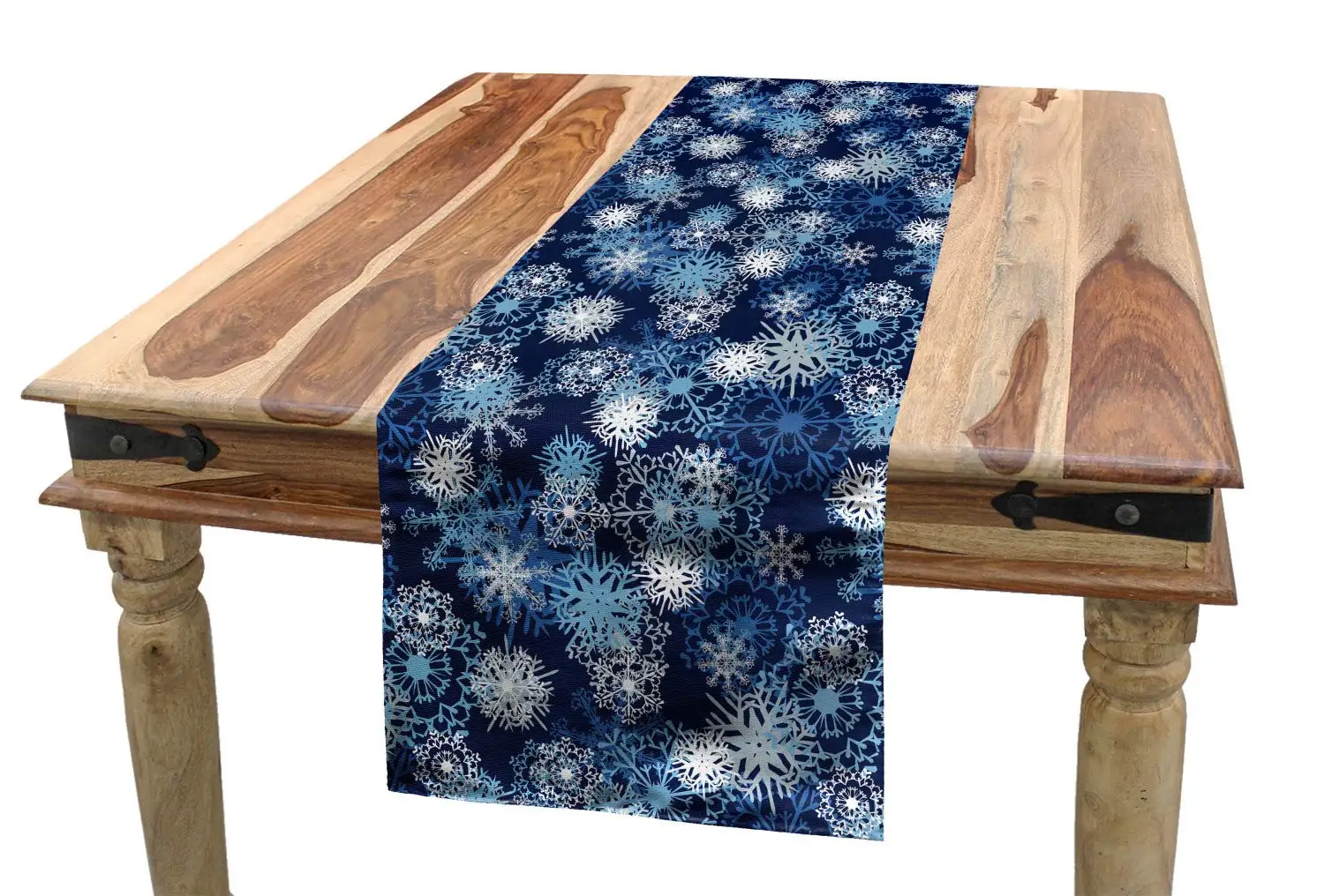 Snowflakes Table Runner for Christmas Holidays Party Kitchen Dining Table Runner Table Center Home Wedding Indoor Outdoor Decor