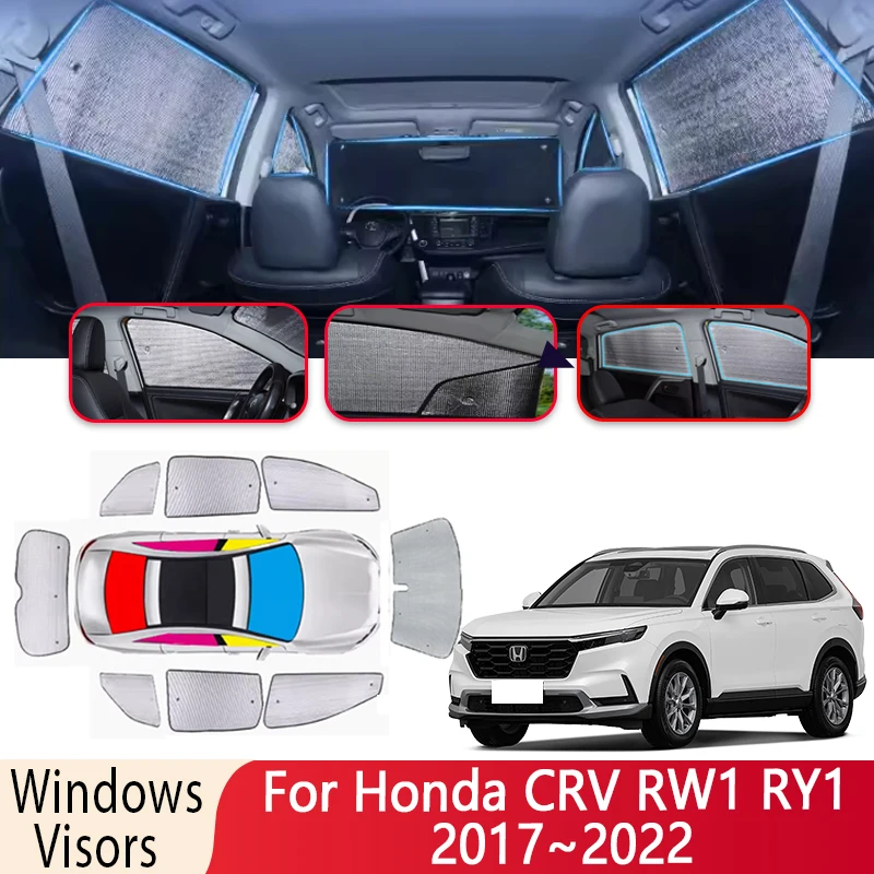 

Автомобильный солнцезащитный козырек для Honda CRV RW1 RY1 2017 ~ 2022 2018, солнцезащитный козырек для лобового стекла, теплоизоляция, автомобильная Защита от солнца