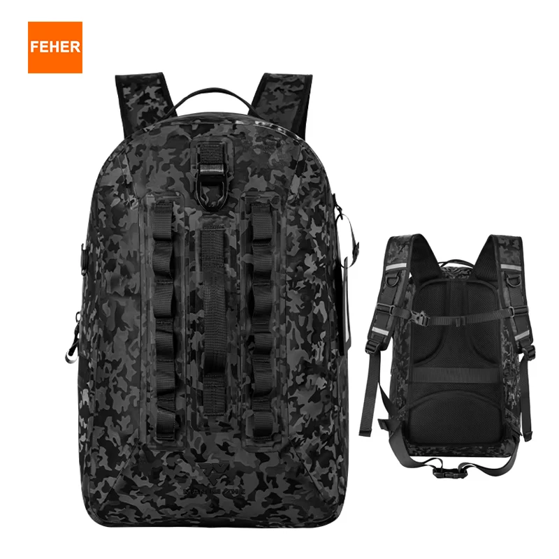 

FEHER Motorcycle Backpack Men and Women New Four-season Waterproof Helmet Bag Large Capacity Hardcore Quality Travel Backpack