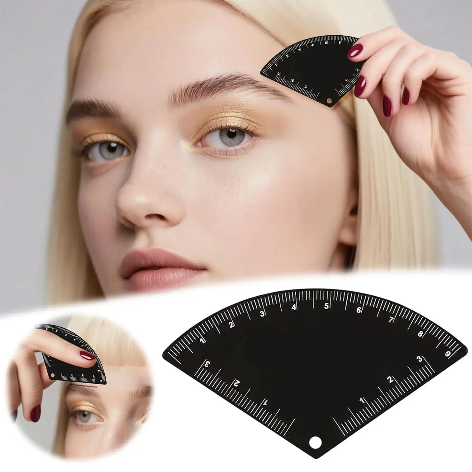 Eyebrow Ruler Mapping 2 Pieces Fast Drawing Precision Brow Shaper Eyebrow Shaping Measuring Tool For Professional Use Home
