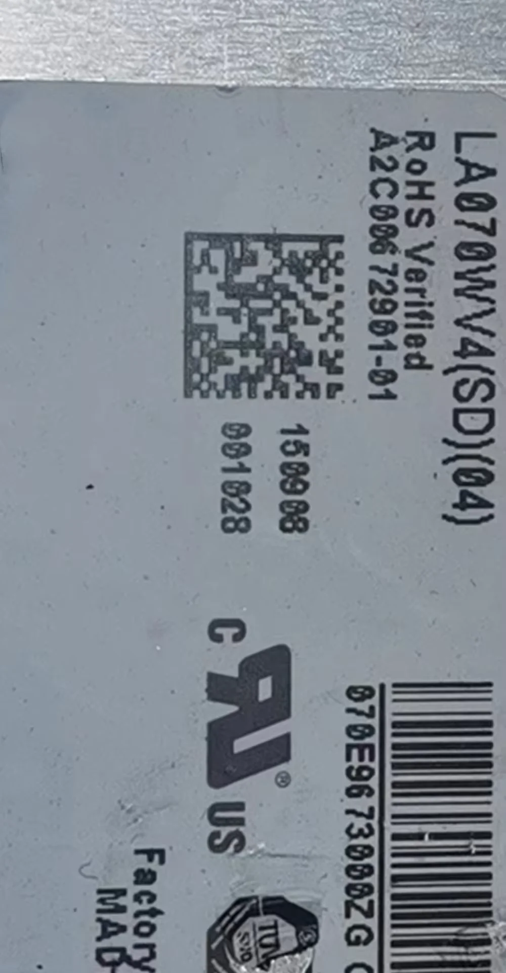 Tela LCD LA070WV4-SD04