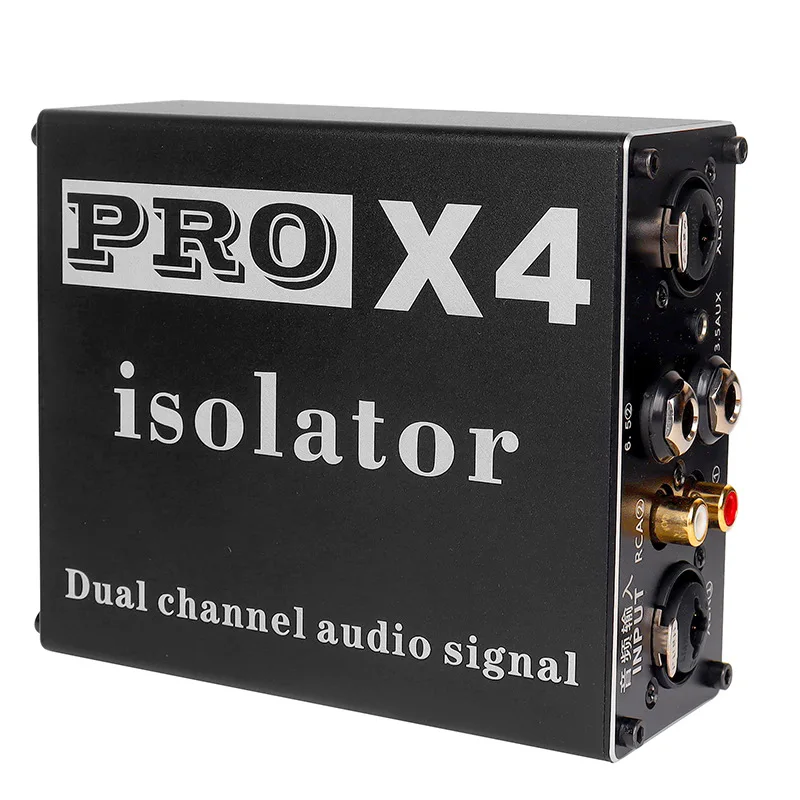 pro-x4-multi-function-dual-channel-audio-signal-isolator-isolation-hum-eliminator-current-acoustic-noise-filter-remover
