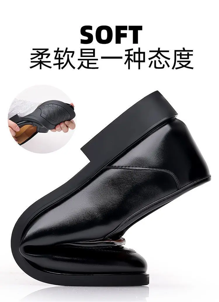 2026 Herren Casual Kunstleder Slipper mit Weicher Sohle, Business Casual Bequeme Büroschuhe, Gehschuhe – Detail 9