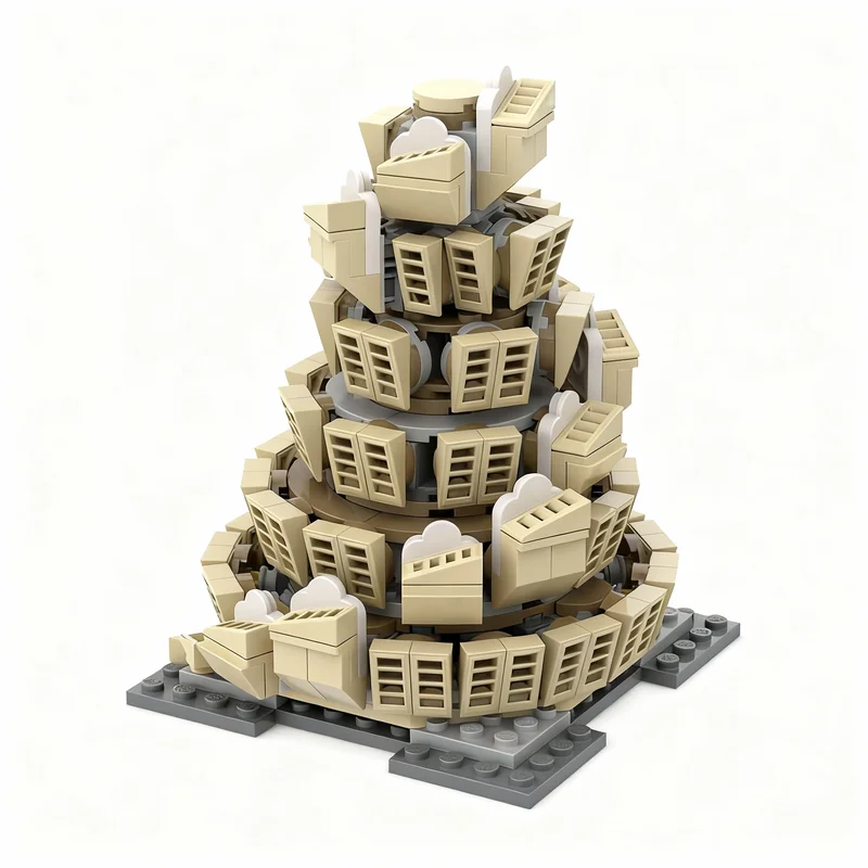 

435pcs MOC Babel Architecture Model Building Blocks Construction Toy Christmas Gifts DIY Creative Idea Education Assemble Brick