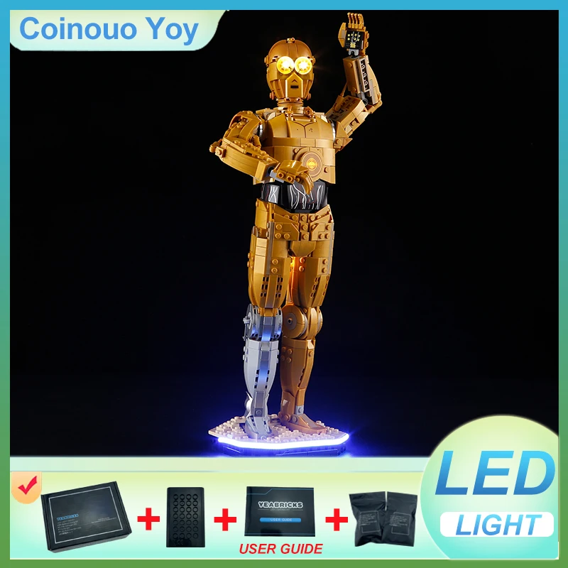 

LIGHT For LEGO 75398 C-3PO Block DIY Toy (NO Blocks Model,Only LED Light) Brick Light Set Kid Gift