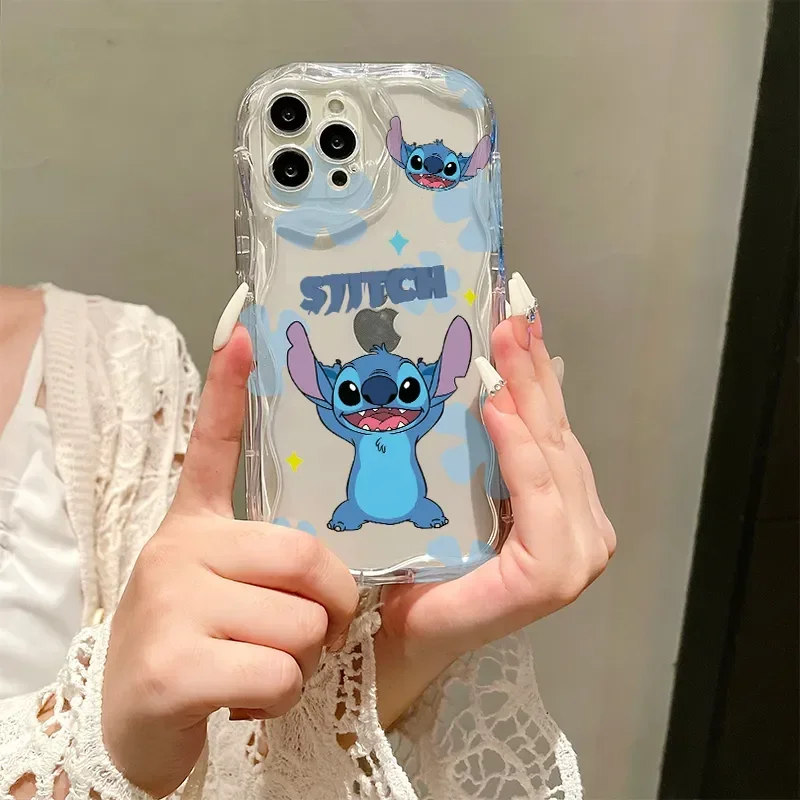 NEW Stitch Cute Phone Case For iPhone 15 14 13 12 11 Pro Max XR XS Max 7 8 Plus Lovely Y2K Naughty Happy Anti Fall Soft Cover