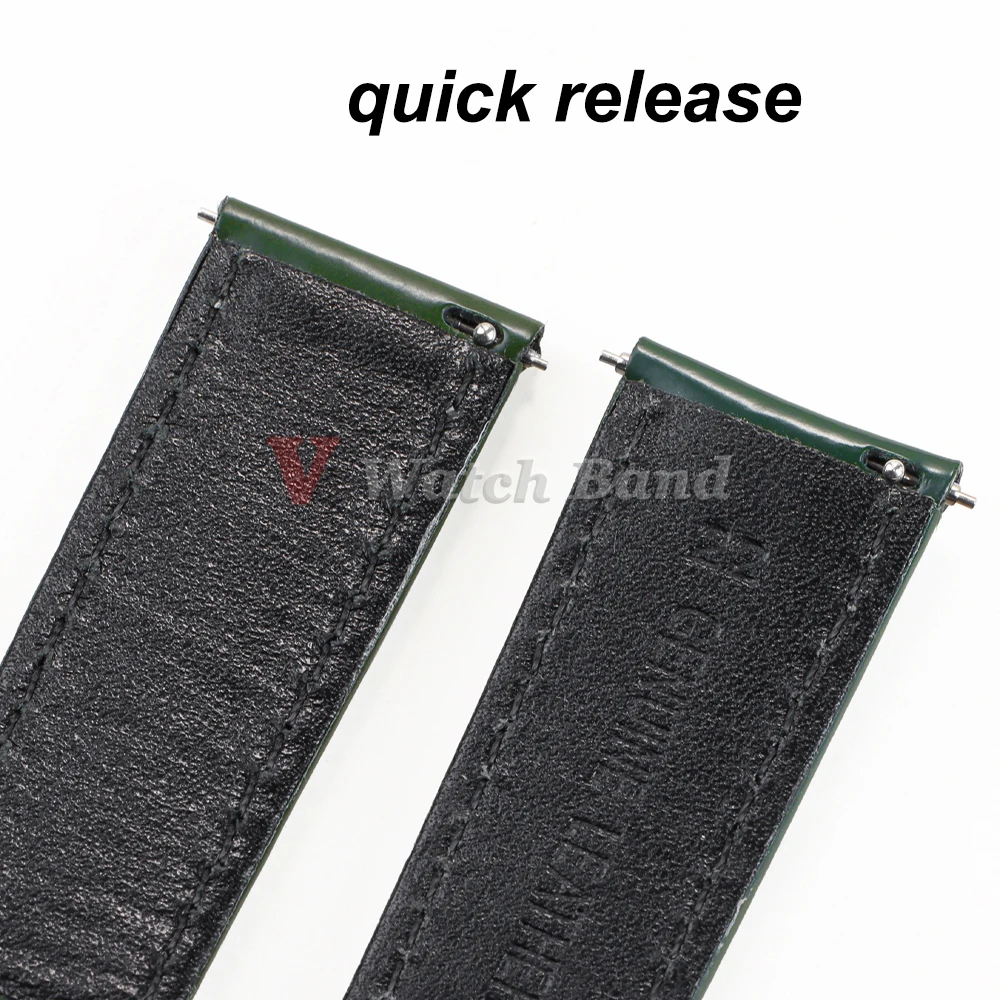 خياطة جلد البقر حزام لأوميغا 20 مللي متر 22 مللي متر لسوار المعصم ل Seiko البولندية خمر حزام ساعة جلدية للمواطن