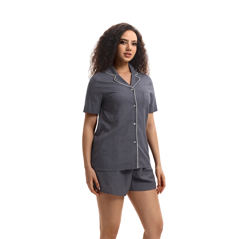Silver Fiber Bamboo Fabric Loungewear Set Powerful Anti-Bacterial Self-Cleaning Technology Kills 99.999% Germs Homewear Pajamas