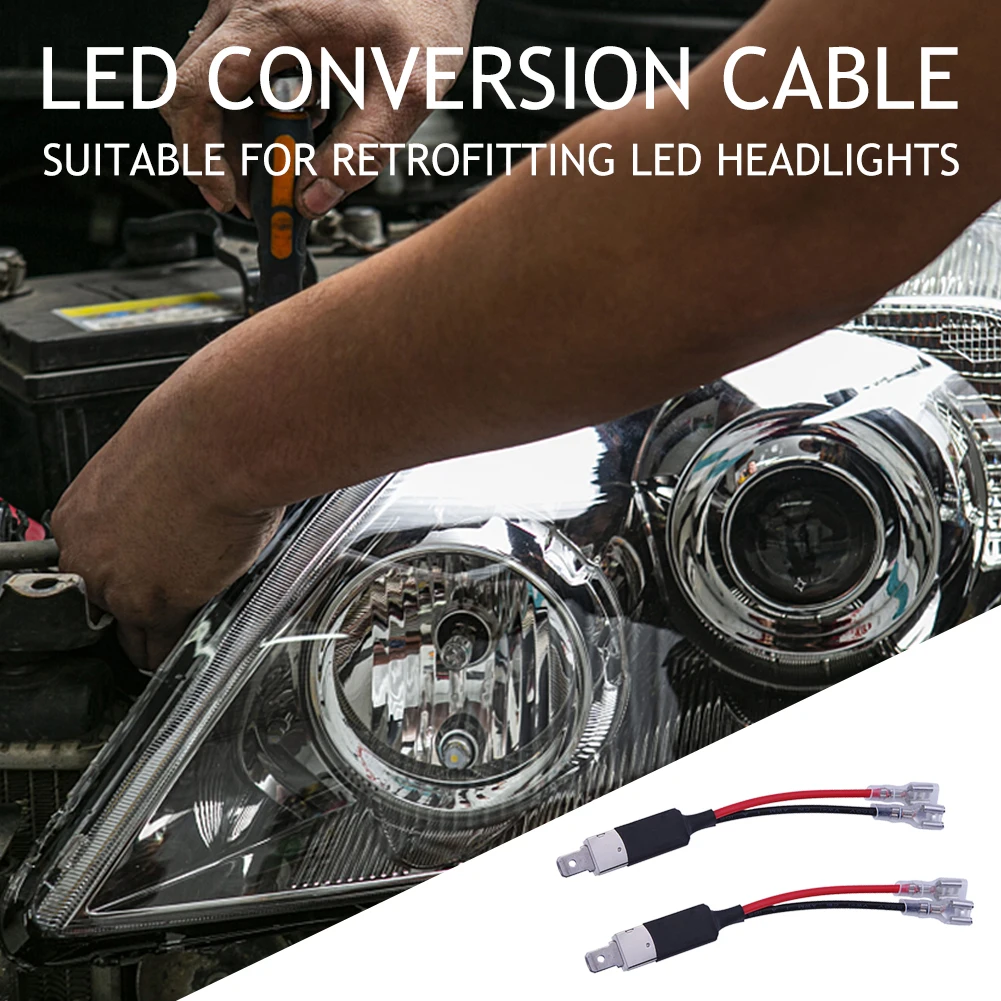 2 pezzi LED H1 linee di conversione supporto adattatore connettore cablaggio adattatore supporto cavo lampadine fari a LED accessori auto