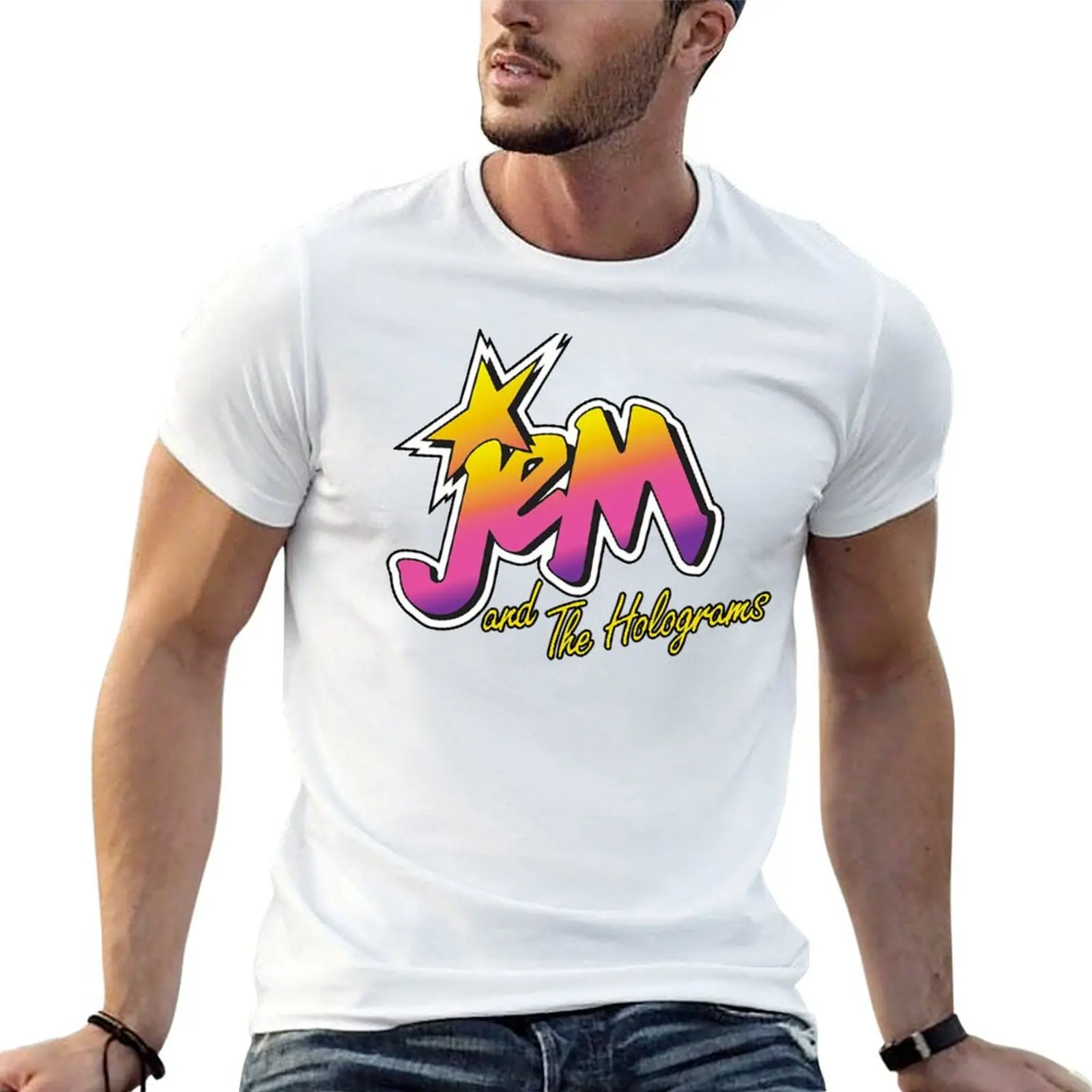 

Jem and the holograms T-Shirt man t shirt heavy cotton man t shirt designer T-Shirt