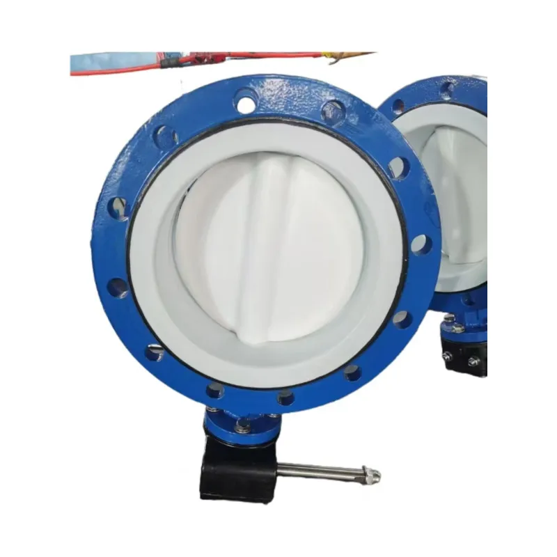 حار بيع المطاط اصطف تدفق المياه دليل رقاقة نوع صمام الفراشة مع المشبك #2