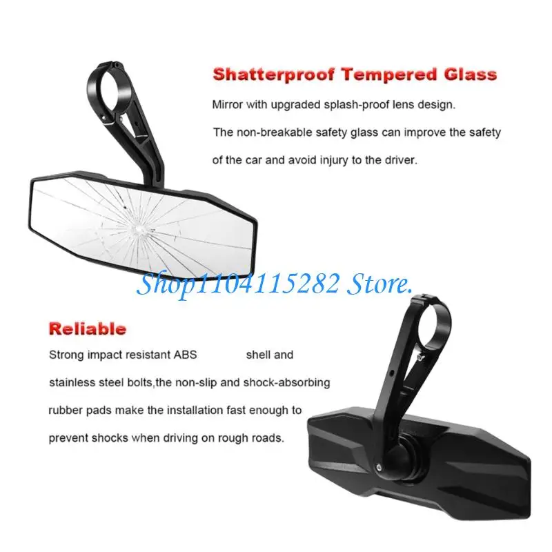  Compact Rear View Mirror Easy Installation ATV Accessory for 900 1000 Use