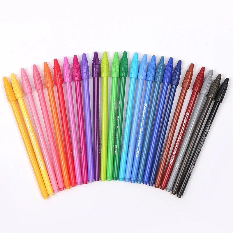 

24 цвета, красочные тонкие ручки для пули, ведения журнала, заметок, рисования, раскраски, милые японские канцелярские принадлежности, винтажная ручка