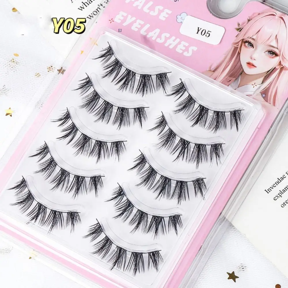 ก้านโปร่งใสขนตาปลอมธรรมชาติ 3D Fluffy Fake Lashes Natural Superfine เครื่องมือแต่งหน้า Eye Eyelash Extension ผู้หญิง