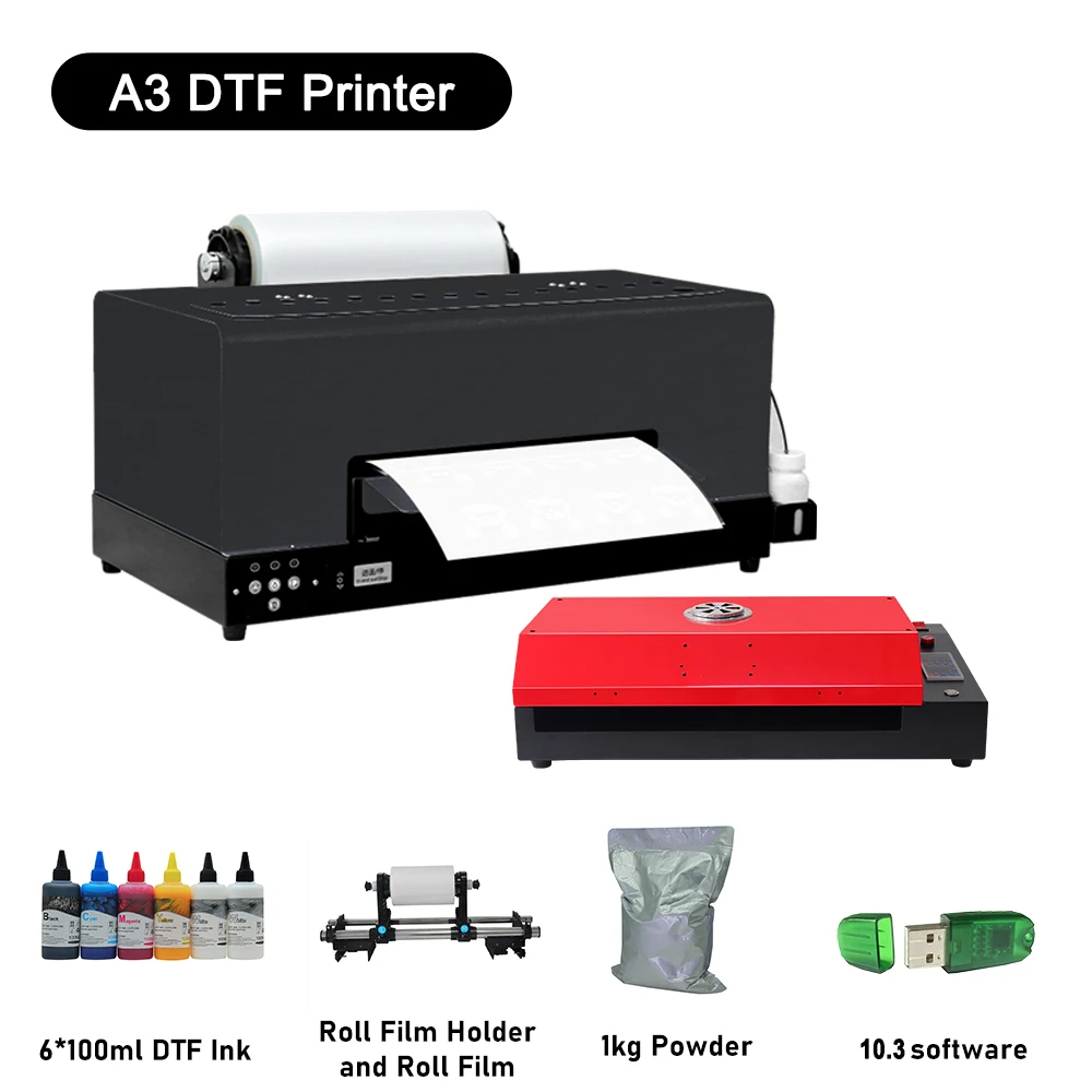 

Комплект для принтера DTF 33 см с рулонным питателем, принтер для футболок A3, DTF, для печати «сделай сам» на футболках, Прямая продажа пленочного принтера