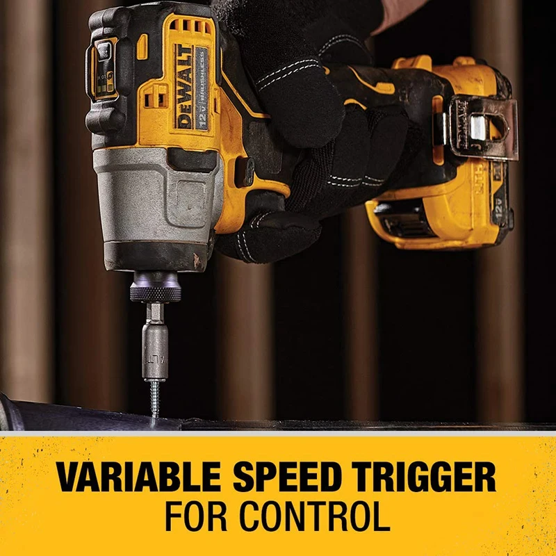 Imagem -06 - Dewalt-chave de Fenda Elétrica sem Fio Ferramenta Elétrica Xtreme 12v Max Impact Driver Dcf801