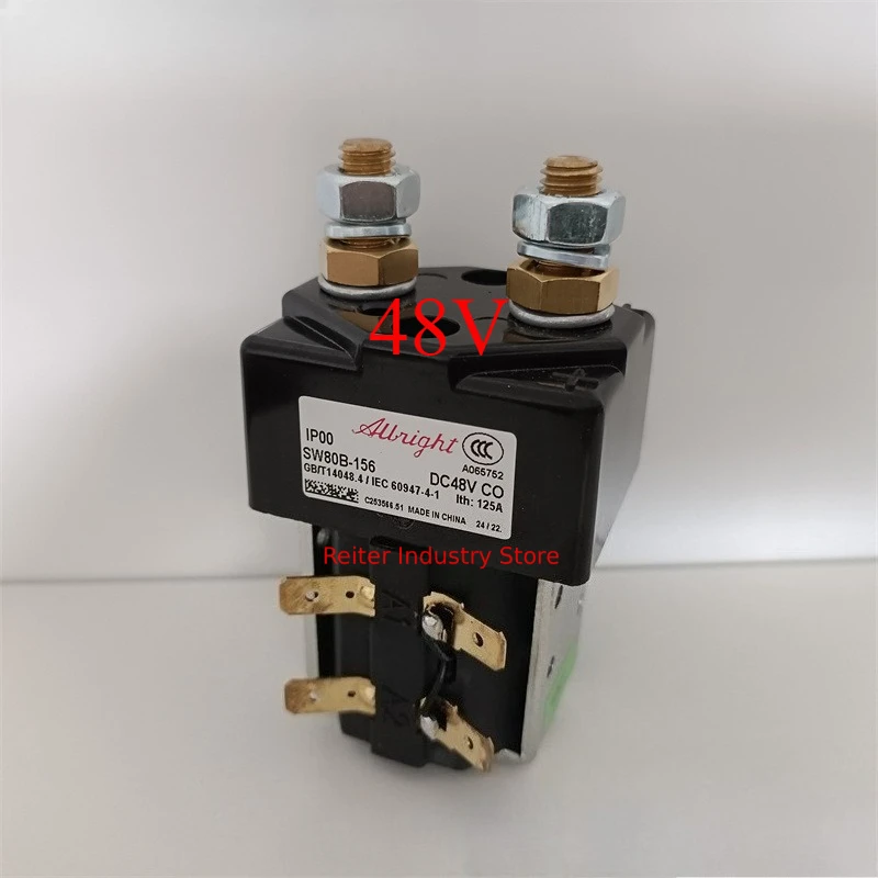 Genuine Albright Contactor SW80 SW80-6 SW80-65 SW80-1919L 24V SW80B-156 48V SW80B-2149 80V Solenoid Relay Switch 24 48 80 Volt