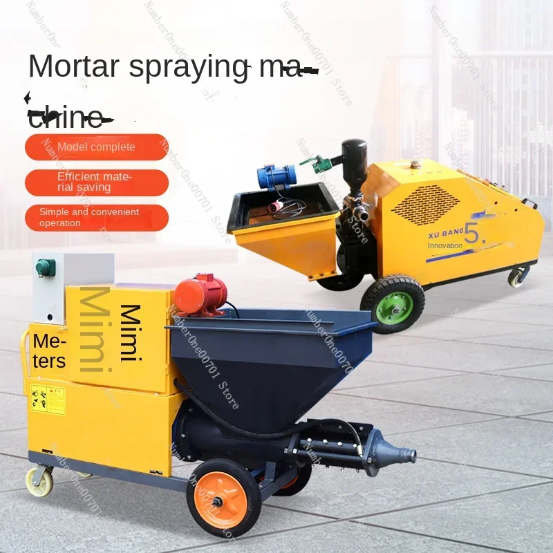 Indoor High-Pressure Putty Spraying Machine Cement Plaster Mortar Spraying Machine