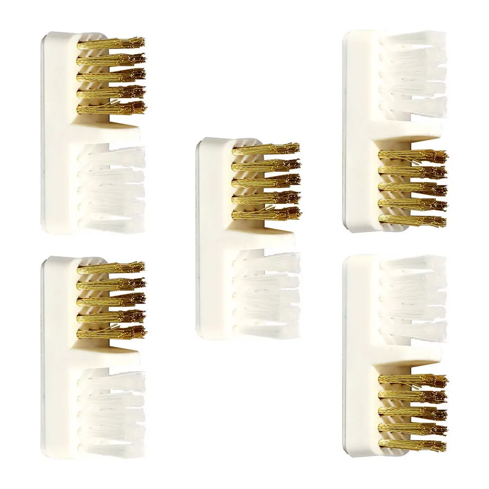 5pcs Copper Wire Brush For Drill Bits Cleaning Multi-Functional Nail Art Tool Manicure Polish Head Dust Removal Nail Bit