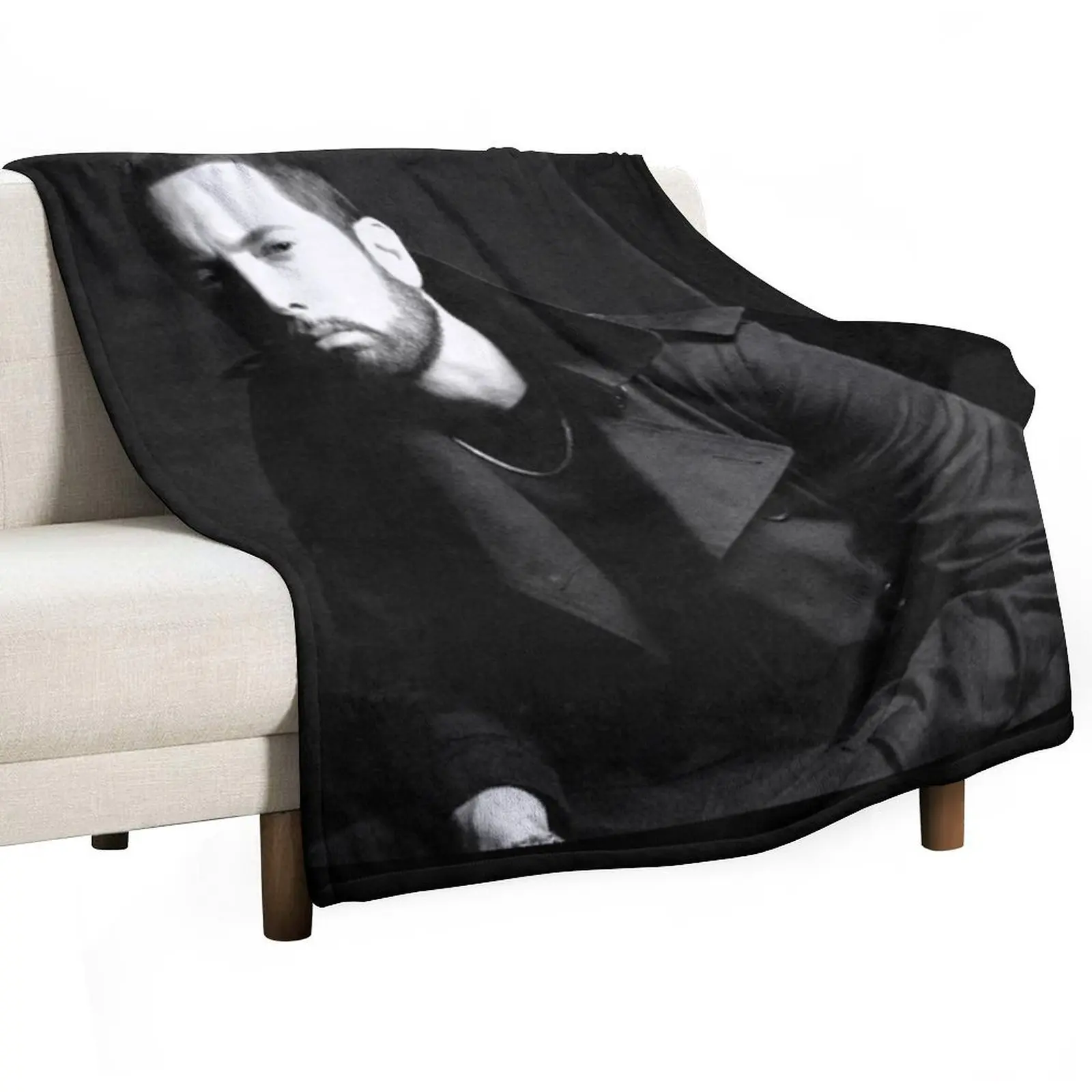 

Eminem Throw Blanket Luxury Thicken Picnic Furrys Blankets