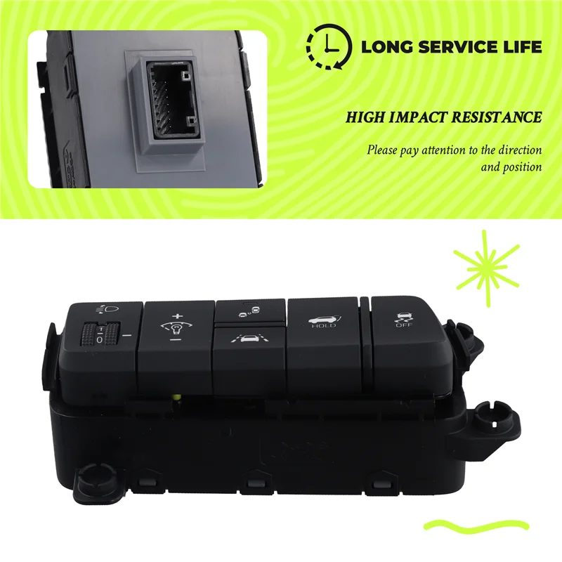 

ABTC-Car Headlamp Adjustment Lnstrument Luminance OFF Electric Tail Gate Switch For Tucson TL 2019-2020 93710-F8AG0
