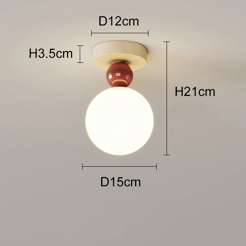 Imagem -04 - Modern Led Round Ceiling Light para Quarto Varanda Corredor Vestiário Decoração de Casa Iluminação