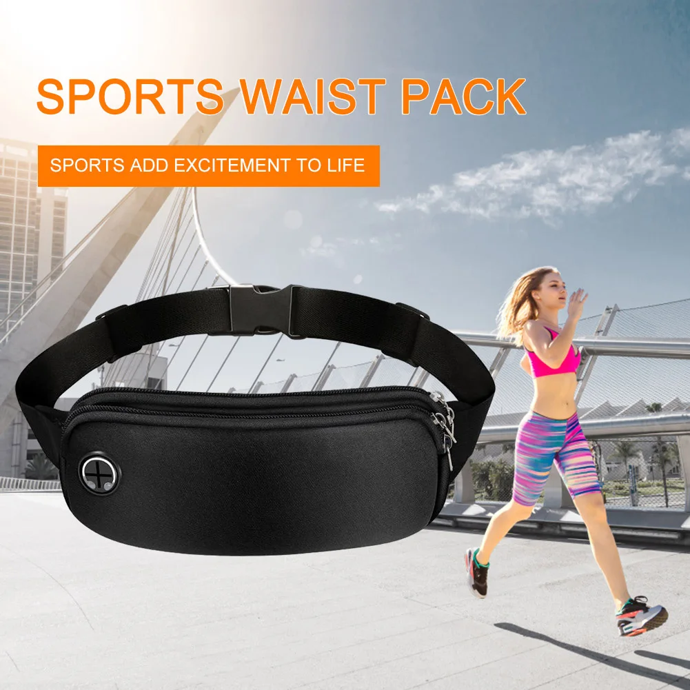 5 PCS Running Belt Waterproof for Men Women Fanny Pack with Headphone Port Phone Holder for Walking Fitness Workout Exercise