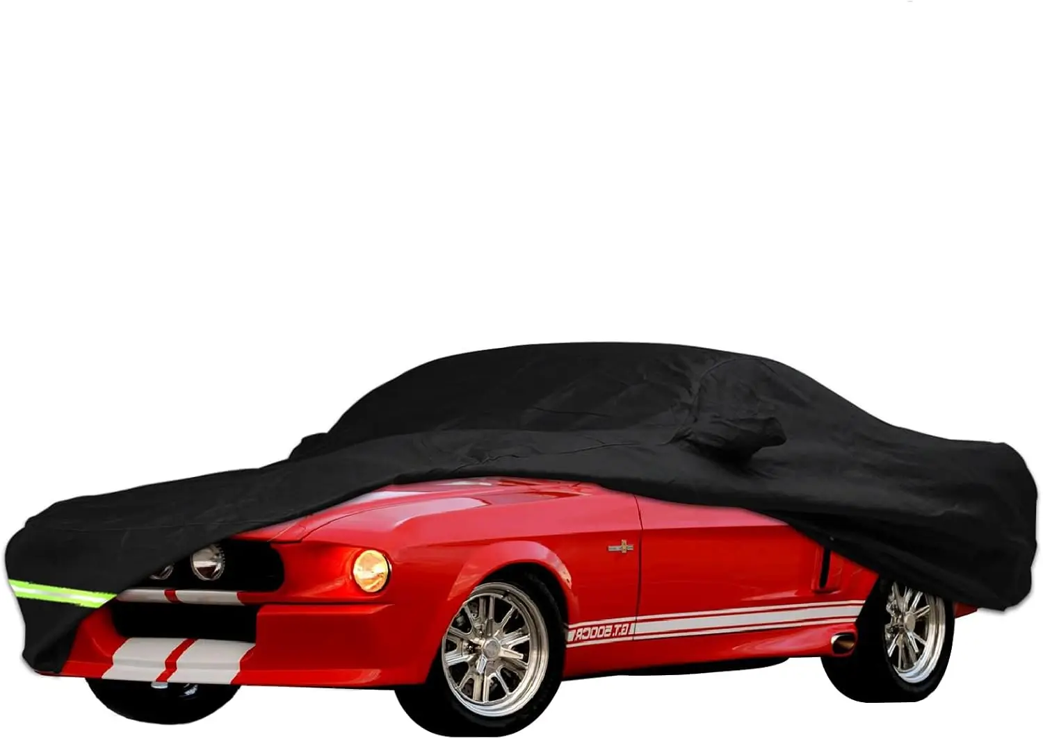 

Waterproof Car Cover for 1964-1973 Ford Mustang, Universal Fit Up to 190" L with Zipper and Windproof Straps