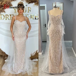Luxury Mermaid Evening Dress with Detachable Skirt And Gloves Long Formal Prom Wedding Party Gown for Women 2026 Customized