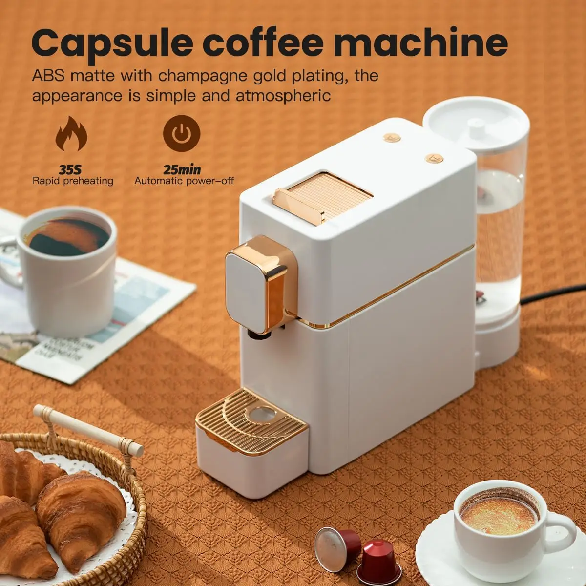 Espresso Machine for Coffee Capsules Compatible with Nespresso OriginalLine Machine, Espresso Maker for Nespresso OriginalLine,