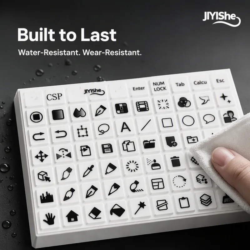 CSP Shortcut Keyboard Transfer Stickers Drawing Tool Icon Decal For Graphic Designer Laptop Desktop Key Labels